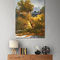 कैनवास क्लासिक एनिमल ऑइल पेंटिंग, दो हिरण फ़्रेमयुक्त वॉल आर्ट 24 &quot;X 36&quot; रीडिंग रूम के लिए