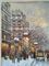 फ़्रेमयुक्त पेरिस तेल चित्रकला, प्रभाववादी लैंडस्केप पेंटिंग कैनवास पर मोटा तेल