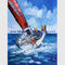 कंपनी क्लबों के लिए कैनवास सार नावों पर पैलेट चाकू जहाज पेंटिंग