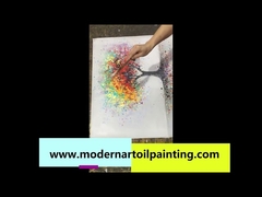 लिविंग रूम के लिए बिना फ्रेम वाली अमूर्त कैनवास वॉल आर्ट ऑयल पेंटिंग