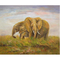 100% हस्तनिर्मित परिवार हाथी घर की सजावट के लिए कैनवास प्यारा पशु दीवार कला भित्ति पर तेल चित्रों को पसंद करते हैं