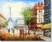मोटा तेल पेरिस स्ट्रीट सीन कैनवास पेंटिंग उपहार प्रचार कस्टम आकार रंग दिखाएँ: