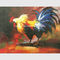 सजावटी पैलेट चाकू पशु तेल चित्रकारी हाथ चित्रित मुर्गा कैनवास कला चित्रकारी