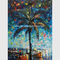 हाथ चित्रित पैलेट चाकू तेल चित्रकारी मेक्सिको दीवार कला सजावट की सीस्केप खाड़ी